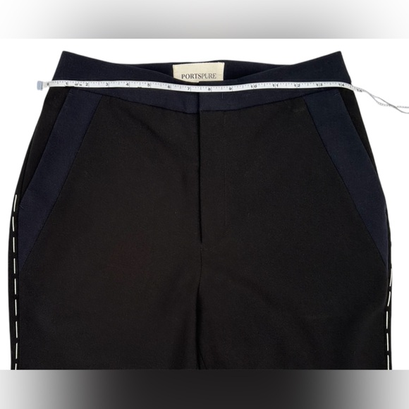 PORTSPURE NWOT Women’s Stitch-Detail Cropped Stright Leg Trousers Size: 38 - Picture 5 of 13